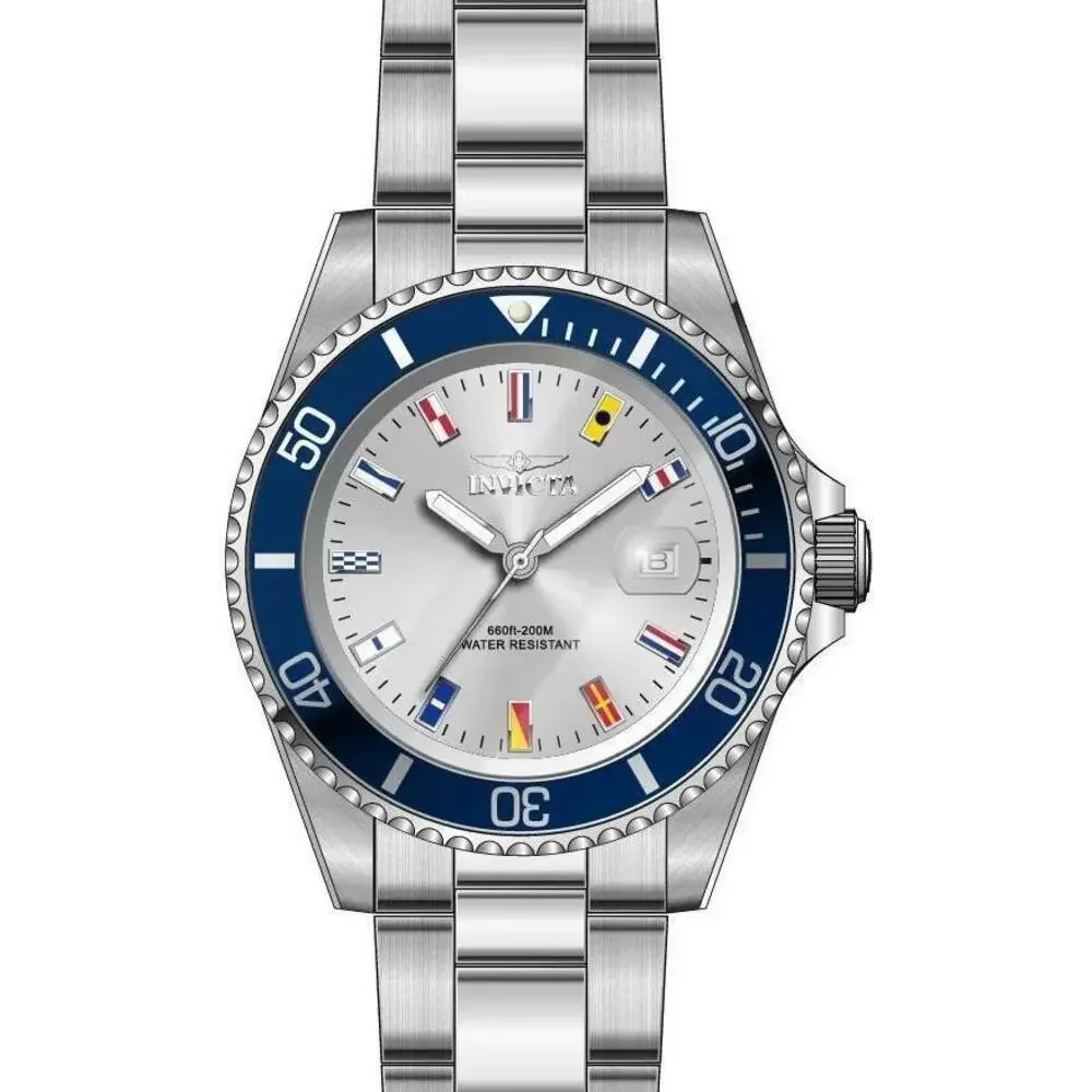 Invicta 49885 Pro Diver Quartz Silver Dial Watch